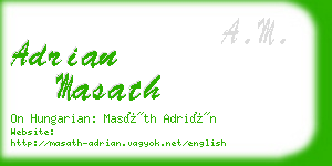 adrian masath business card